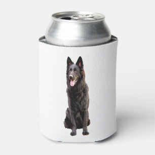 German Shepherd Black Dog Can Cooler