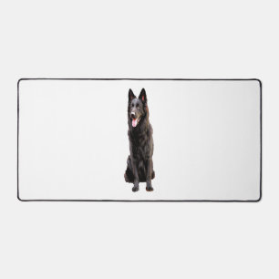 German Shepherd Black Dog Desk Mat