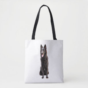 German Shepherd Black Dog  Tote Bag