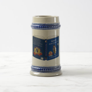 German Shepherd Book Grey/Blue 18 oz Stein