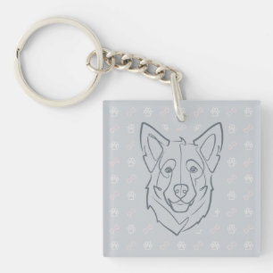 German Shepherd, Built to Protect, Born to Love! Keychain