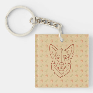 German Shepherd, Built to Protect, Born to Love! Keychain