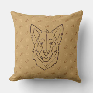 German Shepherd, Built to Protect, Born to Love! Throw Pillow