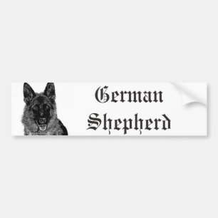 German Shepherd bumper sticker