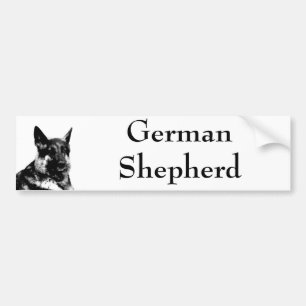 German shepherd bumpersticker bumper sticker