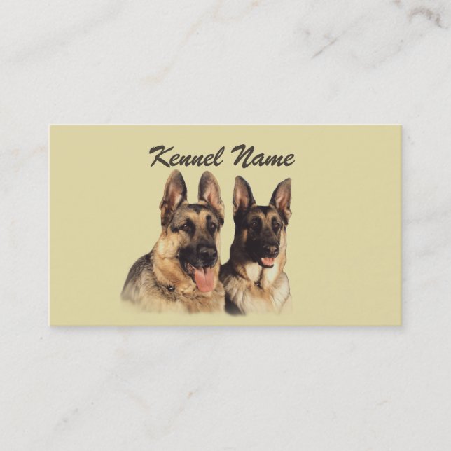 German Shepherd Business Card (Front)