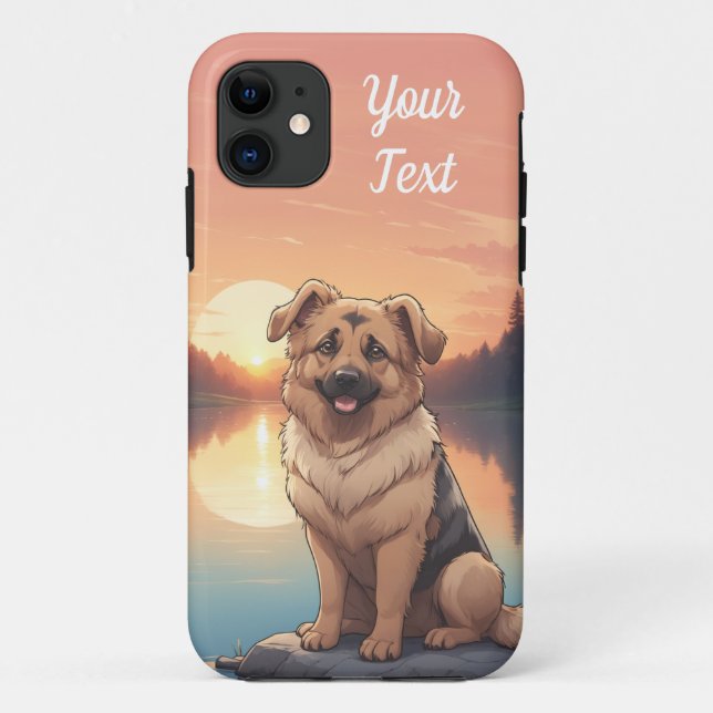 German Shepherd by Lake Case-Mate iPhone Case (Back)