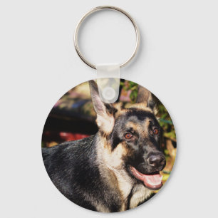 German Shepherd by Shirley Taylor Keychain