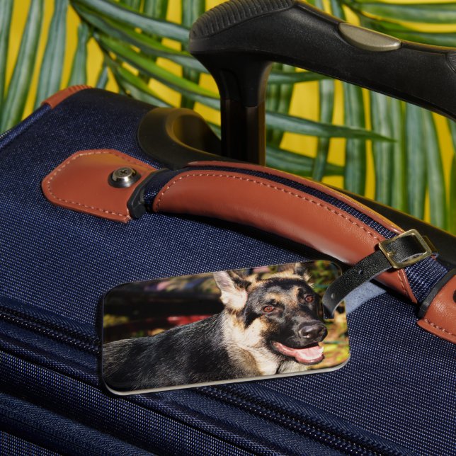 German Shepherd by Shirley Taylor Luggage Tag (Front Insitu 3)