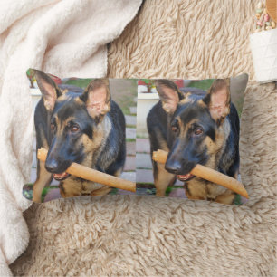 German Shepherd by Shirley Taylor Lumbar Pillow