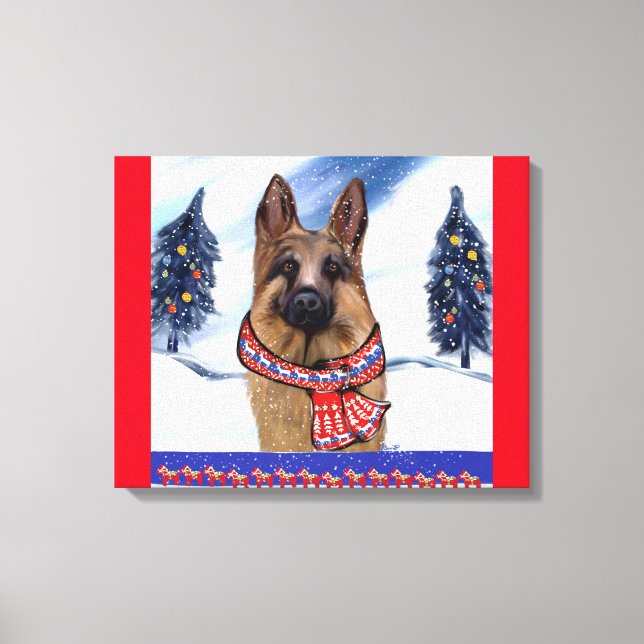 GERMAN SHEPHERD CANVAS PRINT (Front)