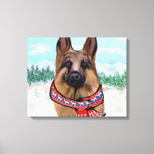 GERMAN SHEPHERD CANVAS PRINT (Front)