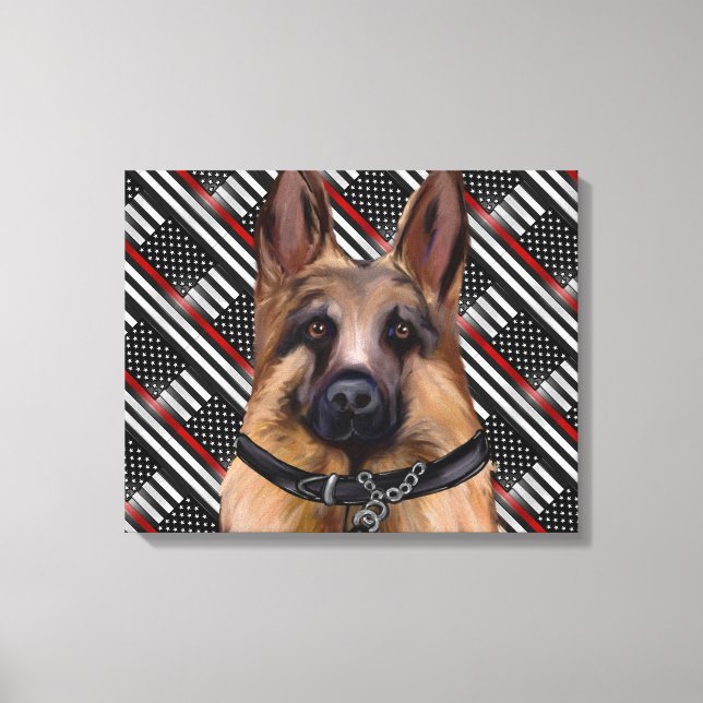 German Shepherd Canvas Print (Front)