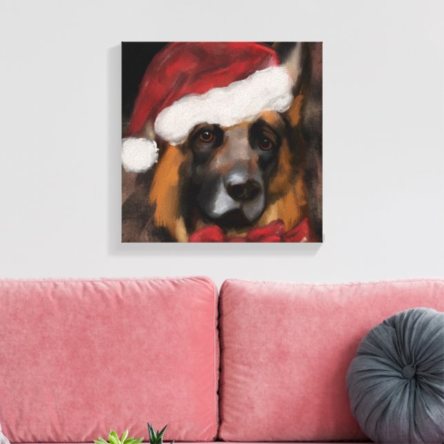 GERMAN SHEPHERD  CANVAS PRINT (Insitu(LivingRoom))