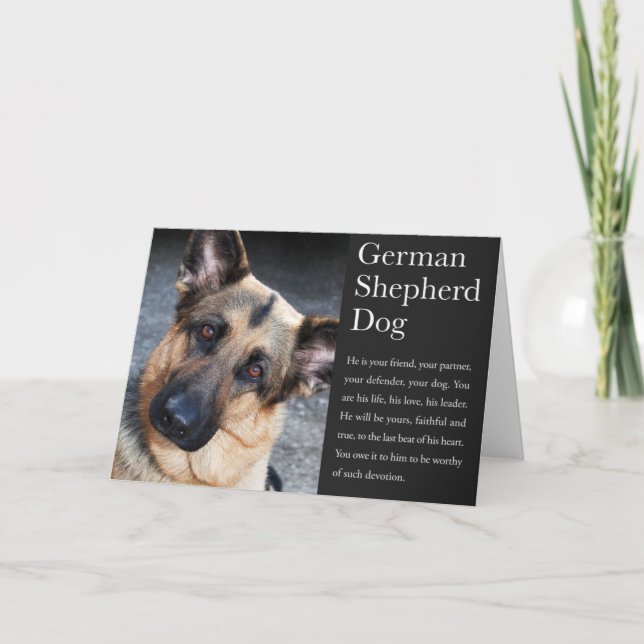 German Shepherd Card (Front)