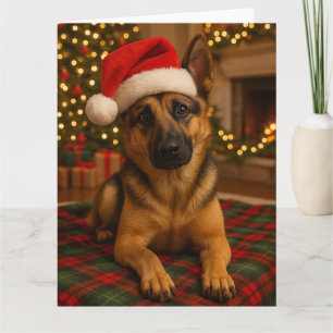 German Shepherd Christmas Card