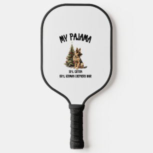 German Shepherd & Christmas, Funny Dog Design for  Pickleball Paddle
