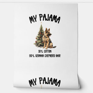 German Shepherd & Christmas, Funny Dog Design for  Wallpaper