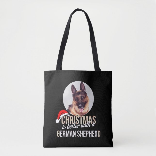 German shepherd - Christmas is better with a Germa Tote Bag (Front)