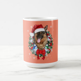 German Shepherd Christmas Ornament Decoration Gift Coffee Mug