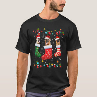 German Shepherd Christmas Socks Xmas Pajama Dog T-Shirt