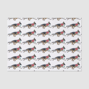 German Shepherd Christmas Tissue Paper