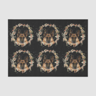 German Shepherd Christmas Tissue Paper