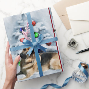 German Shepherd Christmas Wrapping Paper