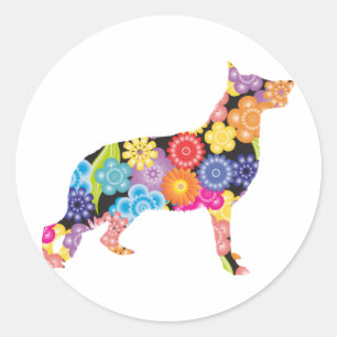 German Shepherd Classic Round Sticker