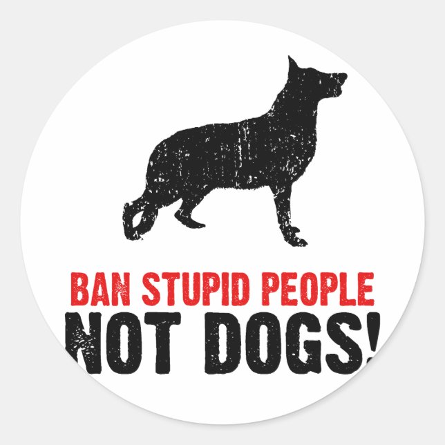 German Shepherd Classic Round Sticker (Front)