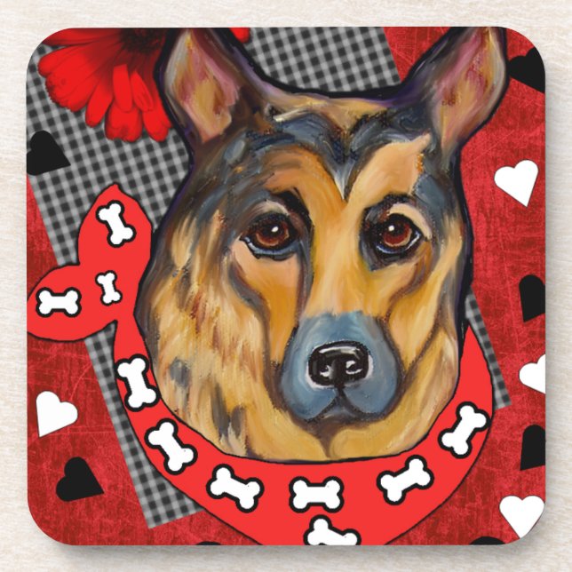 GERMAN SHEPHERD COASTER (Front)
