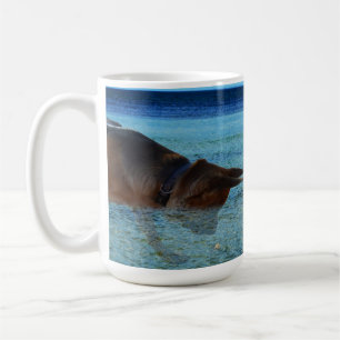 German Shepherd Crabbing Adventure, Coffee Mug
