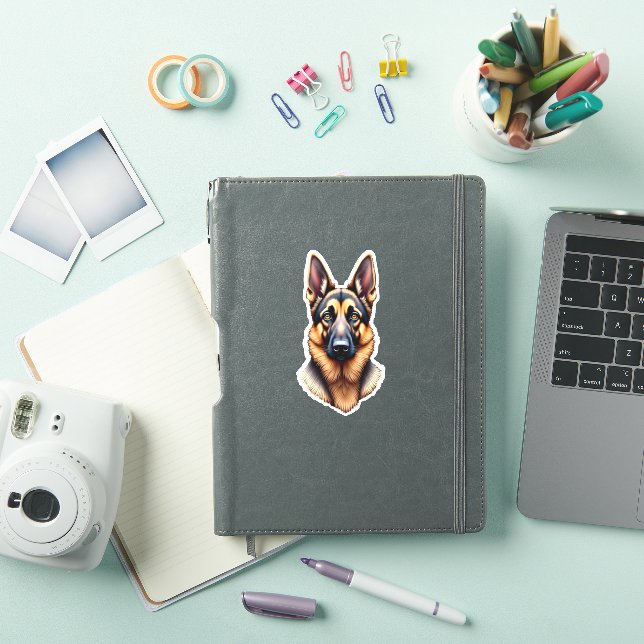 German Shepherd Cute Puppy Dog (2) (iPad Cover)