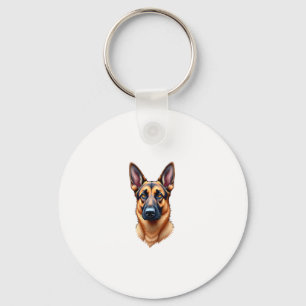 German Shepherd Cute Puppy Dog (3) Keychain