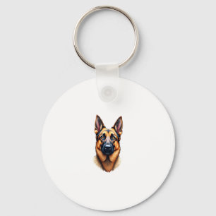 German Shepherd Cute Puppy Dog (4) Keychain