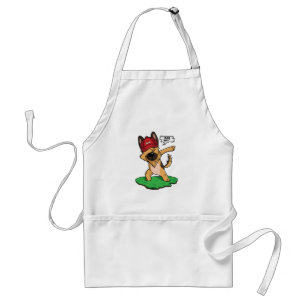 German Shepherd Dabbing Standard Apron