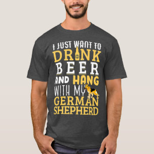German Shepherd Dad Funny Fathers Day Dog Lover T-Shirt