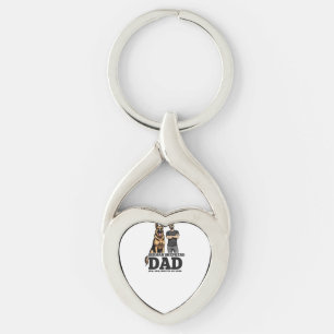 German Shepherd Dad � Loyal. Fierce. Protective. Keychain