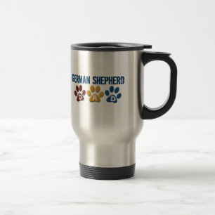 GERMAN SHEPHERD Dad Paw Print 1 Travel Mug