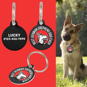 German Shepherd Dad       Pet ID Tag