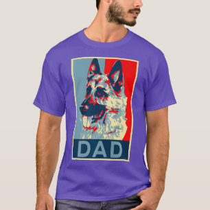 German Shepherd Dad Retro Style K9 Men Police K T-Shirt
