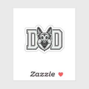 German Shepherd Dad Vintage Vector Shirt Design_1