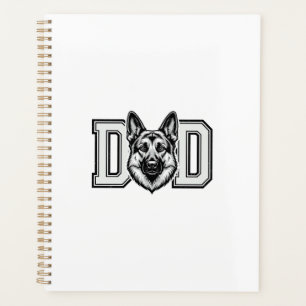 German Shepherd Dad Vintage Vector Shirt Design_1 Planner