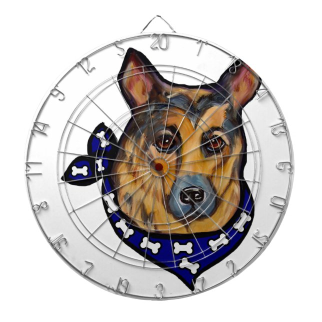 GERMAN SHEPHERD DARTBOARD (Front)
