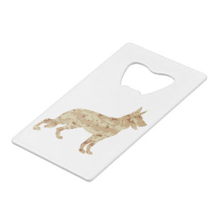German Shepherd Desert Camouflage Credit Card Bottle Opener