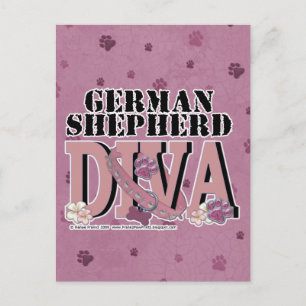 German Shepherd DIVA Postcard