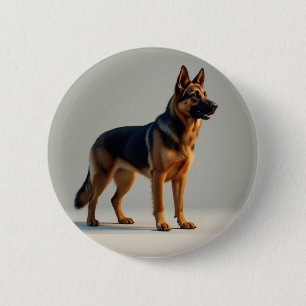 German Shepherd Dog 2 Inch Round Button