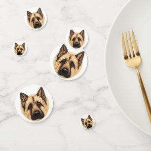 German Shepherd Dog 3D Inspired Confetti