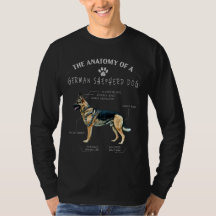 German Shepherd Dog ANATOMY- gift dad mom lovers