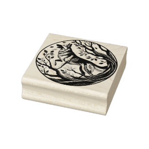 German Shepherd Dog Art flora german shepherds dog Rubber Stamp